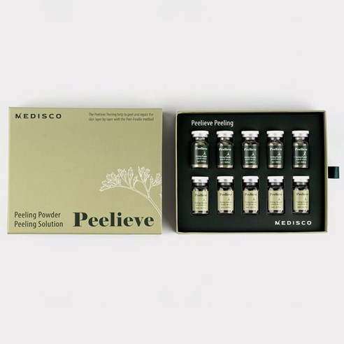 피부를 촉촉하게! 메디스코 약초필링 해초 얼굴각질제거 파우더1g+솔루션8ml 5세트
