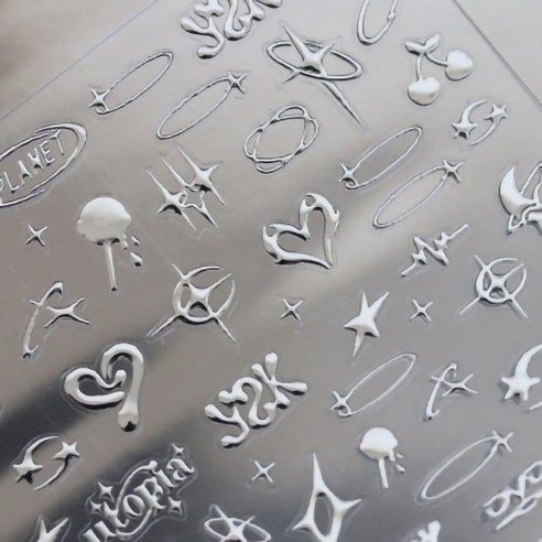 메이크엔 X ASHOP 플래닛 A 힙한 네일스티커 리뷰 메이크엔