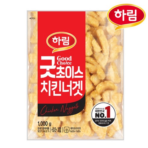 하림 굿초이스 치킨너겟, 1kg, 1개