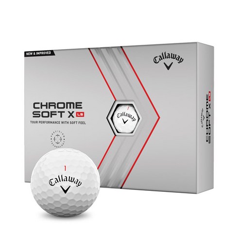 캘러웨이 크롬소프트 X LS 골프볼 4피스, 1개, 12개입, 화이트