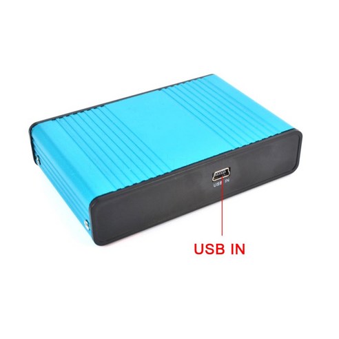 USB 외부 사운드 카드 6 채널 5.1 PC용 서라운드 광 오디오 출력 어댑터 파란색, 80x60x20mm, 블루, 아크릴로 니트릴 부타디엔 스티렌 플라스틱