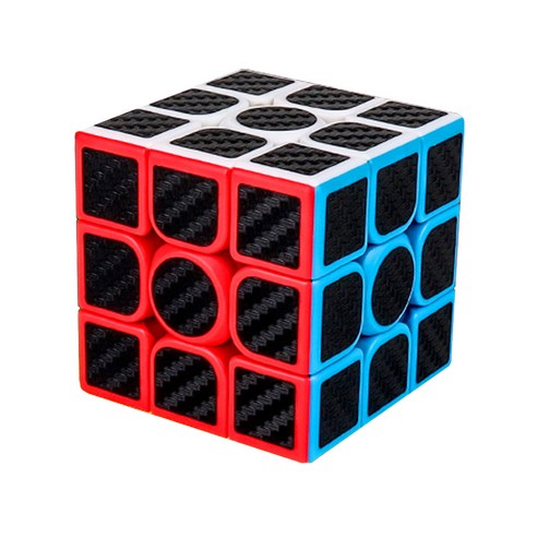 YJ 뭐위 클래스룸 메이룽 카본파이버 3X3X3 큐브, 1개