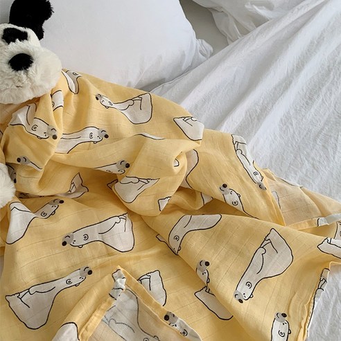 불로홈 대나무 밤부 거즈 아기 유아 신생아 블랭킷 120x120cm