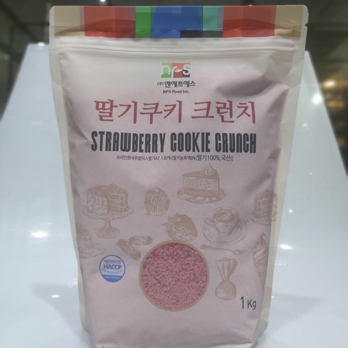 이홈베이킹 딸기쿠키 크런치 1kg, 1개 딸기크런치 이홈베이킹 딸기쿠키 크런치 1kg, 1개 딸기크런치