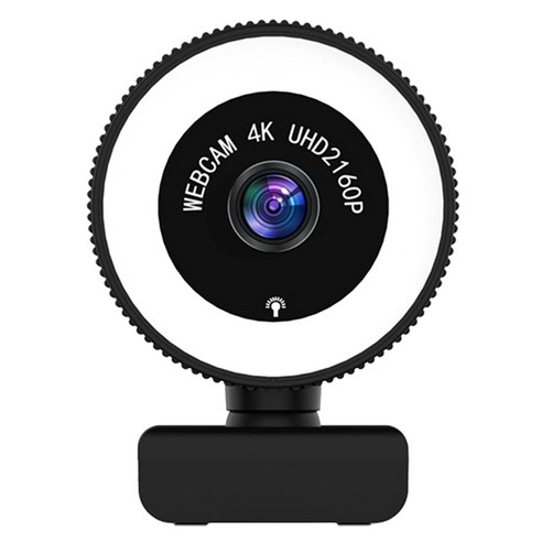 Xzante 1080P 웹캠 마이크가 있는 PC Full HD 1080P 360 회전 없는 조정 컴퓨터 웹캠, 화이트 & 블랙, ABS