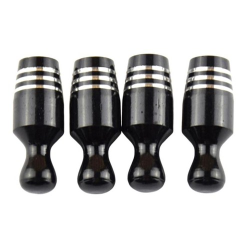 5pcs 자전거 자전거 프레스타 밸브 캡 자동차 오토바이 트럭 미국 밸브 캡, 블랙, 10mm, 알루미늄 합금