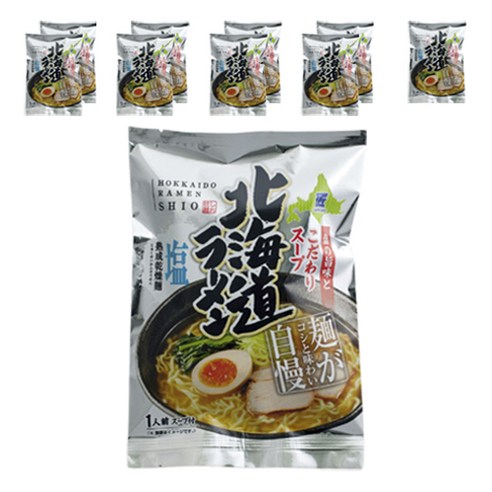 Menshou 홋카이도 시오 라멘 70g, 10개