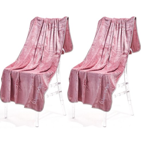 라트리브 바스타월 폴리에스테르 140 x 70cm, Pink, 2개
