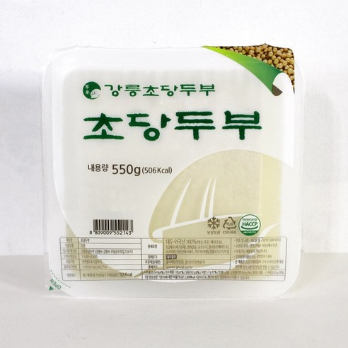 [강릉초당두부] 초당두부 팩두부 모두부, 3개, 550g