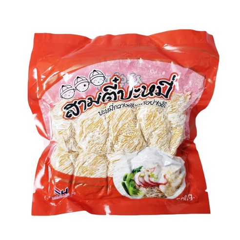 태국 에그누들 생면 500g x 2개 사암띠 국수 냉장 완탕 THAI Egg Noodle