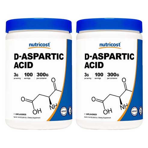뉴트리코스트 D-아스파르트 애시드 글루텐 프리, 300g, 2개