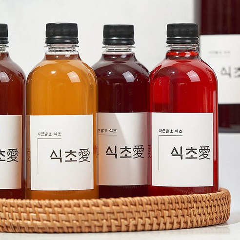 전통 자연발효 수제식초 마시는 과일 비니거 7종 500ml 1000ml, 전통 자연발효 생강식초  500ml, 1개