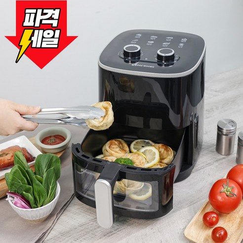 대웅모닝컴 에어프라이어 3.5리터 DWAF-9135B DWAF-9135B, 모델명/품번, 블랙, 색상 섬네일