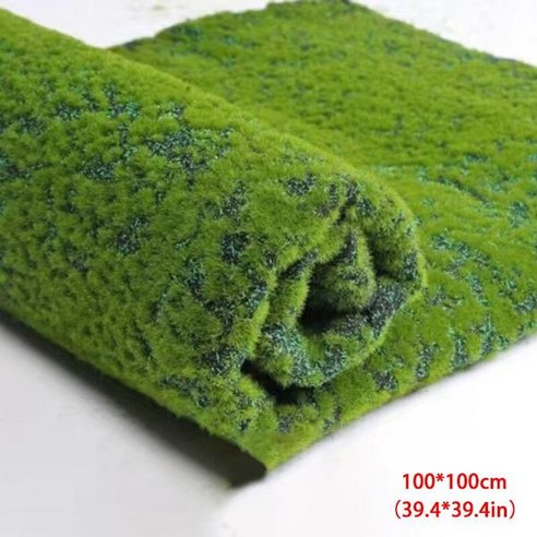 인조잔디롤매트 인공 식물 이끼 잔디 카펫 자연 조경 녹색 홈 거실 벽 바닥 축제 웨딩 장식 0 5 m/1m, 08