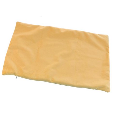 솔리드 벨벳 편안한 베개 케이스 쿠션 커버 지퍼 포함 30x50cm, 옐로우, 설명