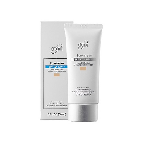 애터미 선크림 베이지 SPF50+ PA+++, 60ml, 2개