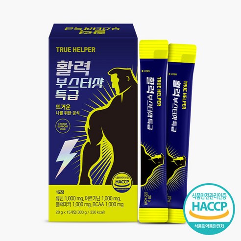 참앤들황토농원 트루헬퍼 활력부스터샷특급 류신+아르기닌+블랙마카 20g x 15포 1박스, 단품없음,선택완료, 1개