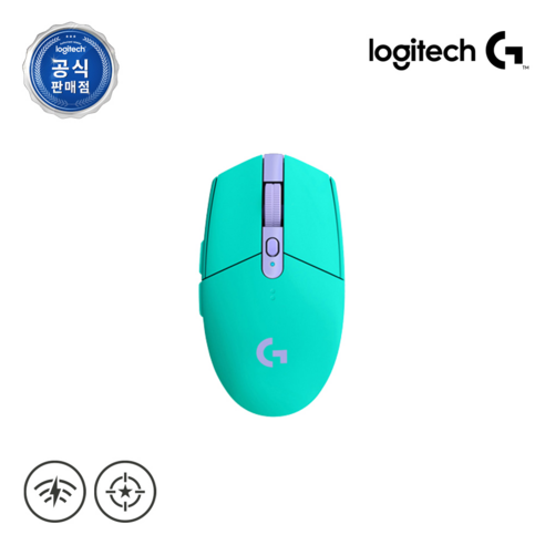 로지텍코리아 로지텍G G304 LIGHTSPEED WIRELESS 무선 게이밍 마우스, 민트