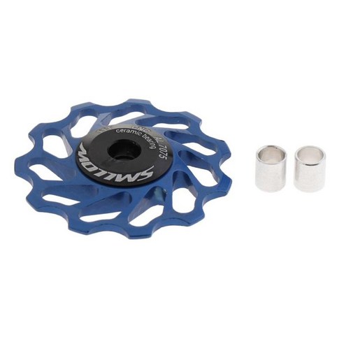 도로 산악 자전거를 위한 11T 세라믹 자키 휠 베어링 풀리 자전거 후방 Derailleur, 블루, 합금