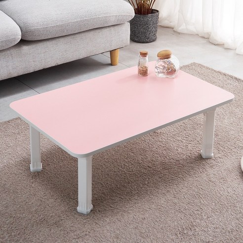 퍼니우드 E0등급 프리미엄보드 접이식테이블 좌식 테이블, 베이직 대(500X800) 핑크