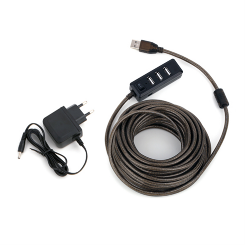 NEXT-USB105PW USB 허브 4P 리피터 케이블 10M 유전원, 1개