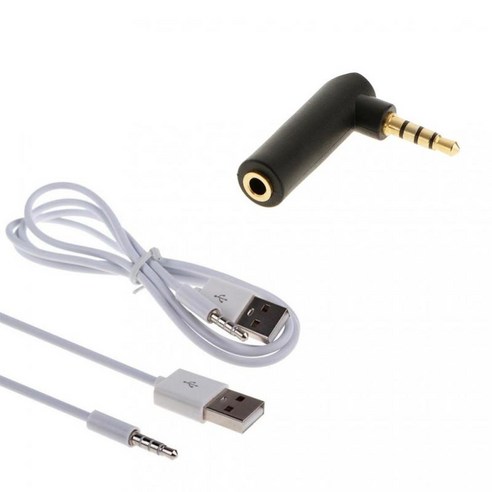 범용 3.5mm M-F 직각 어댑터 변환기 및 3.5mm M-USB 2.0 M 스테레오 잭 케이블 액세서리, 그림으로, 설명, 설명