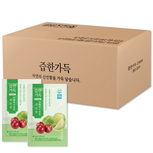 즙한가득 신선한 양배추사과즙, 90ml, 100개