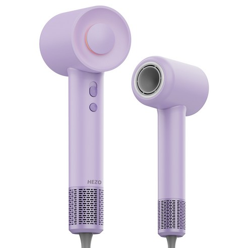 HEZO 초고속 헤어 드라이기 BLDC 음이온 1600W+자기흡입노즐, 퍼플