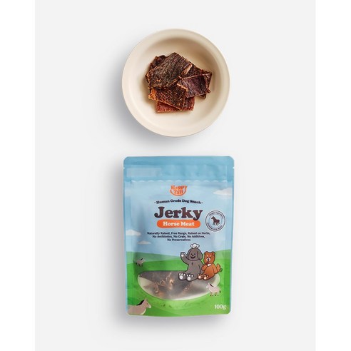 애견의 건강한 맛과 치실: 해피테일 저알러지 치석제거 애견육포 간식
