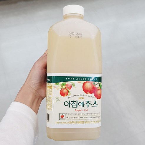 100% 사과 과즙으로 온 가족 건강을 책임지는 서울 아침에주스 사과