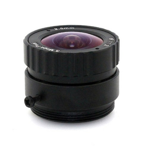 고정 렌즈 2.5mm 3MP 렌즈 와이드 앵글 박스 카메라 렌즈 HD 네트워크 CCTV 렌즈 카메라 액세서리, 보여진 바와 같이, 하나