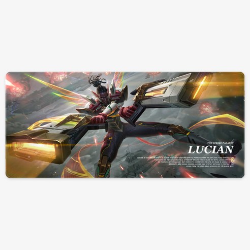 세계게임1위 시즌C 게이밍장패드 특대형 2XL 900x400x4mm, 1개, 2XL롤C_127루시안
