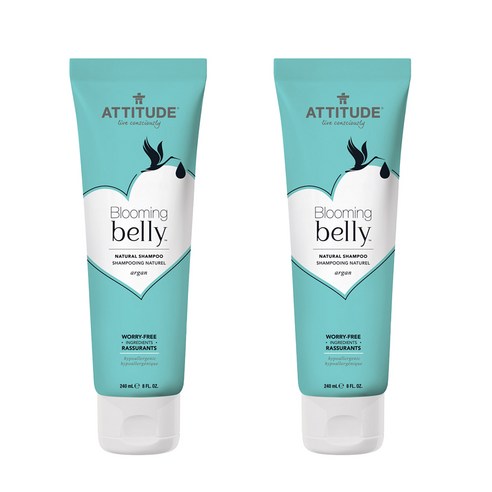 에티튜드 블루밍 벨리 내추럴 샴푸 아르간, 240ml, 2개