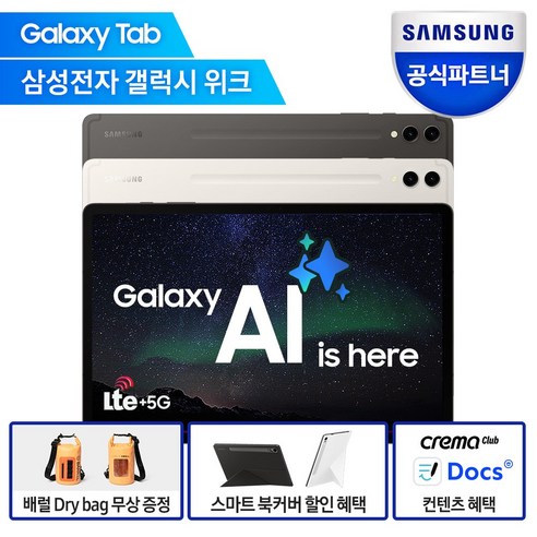 삼성전자 갤럭시탭 S9 플러스 256GB/512GB, 베이지, 512GB, Wi-Fi+5G