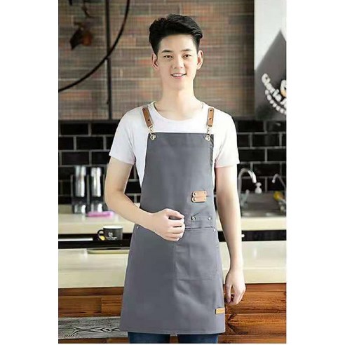 북유럽풍 방수 주방 자수 가죽, 80cm 길이 60cm 너비, 회색