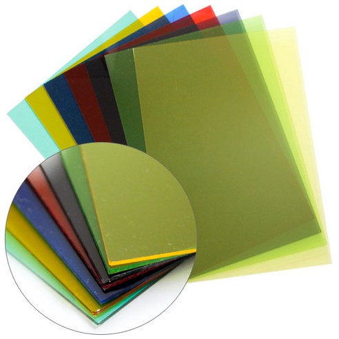 [크리앤조이] 칼라 투명아크릴판 240x350mm 1.3T – 색상선택