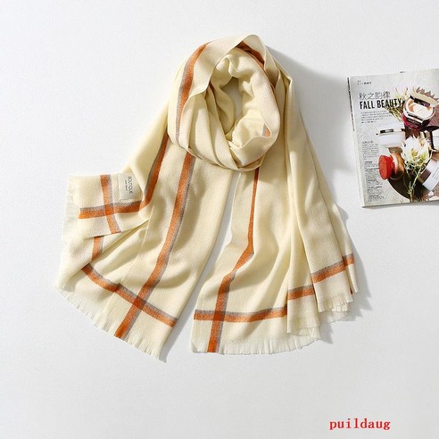 가을과 겨울 국경 따뜻한 스카프 여성 얇은 긴