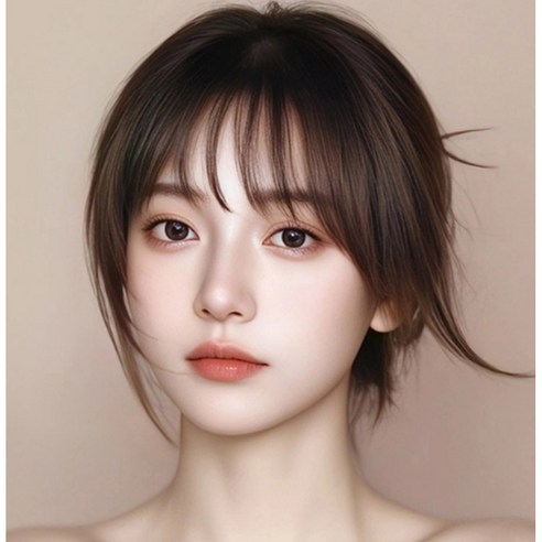 5초 만에 완성하는 드라마틱한 스타일 변신, 에리모 시스루뱅 앞머리 가발