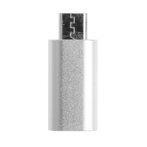 USB 3.1 USB-C 유형 C 여성 마이크로 USB 수 데이터 어댑터 변환기 커넥터, 은