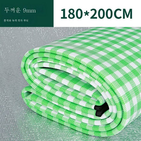 DFMWI.피크닉 매트.Picnic mat.--피크닉 매트 야외 캠핑 텐트 침침매트에 방수휴대용 비치 매트 야취평 방습매트, 녹색9Mm1.8X2