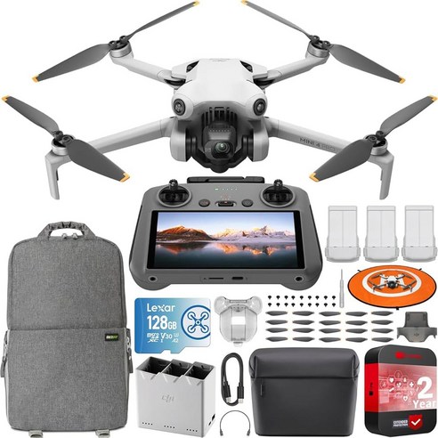 DJI Mini 4 Pro 광각 렌즈 RC드론전용부품, 혼합색상, 1개 dji미니4프로 9 dji 드론 조종기 RC 2 리모컨 스크린 포함 이 장착된 DJI 미니 4 프로 접이식 더 많은 콤보 플러스 성인용 4K HDR 비디오 카메라 249g 미만 전방위 감지 데코 기어, 3 Mini 4 Pro Fly More Combo Pl, 1개