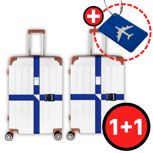 여행의 안전과 스타일을 책임지는 윤버블 캐리어 벨트 2개 세트 캐리어벨트