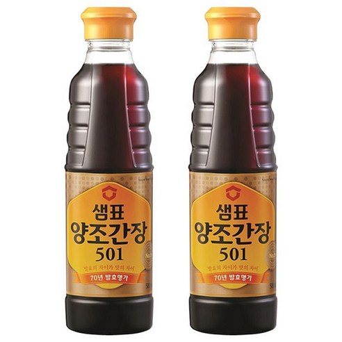 쓰리비2개 501 x 샘표 양조간장 500ML, 1개 
장/소스/드레싱/식초