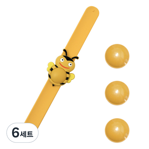 아이케어 캐릭터 썸머밴드 + 아로마오일 캡슐 3p 허니비, 6세트