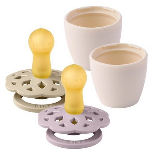 빕스 보헴 고무 쪽쪽이 2P+화분캡 2P, 보헴 1단계 더스키라일락+바닐라+화분캡2P