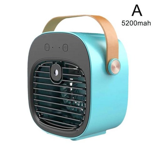  이동식에어컨 실외기없는에어컨 캠핑에어컨 충전식 블레이드리스 넥 밴드 걸이식 에어컨 미니 4 단 캠핑, 02 Black 가정용 이동식에어컨 실외기없는에어컨 캠핑에어컨 휴대용 전기 팬 미니 USB 충전식 데스크탑 에어 쿨러 전화 홀더, 01 blue-battery
