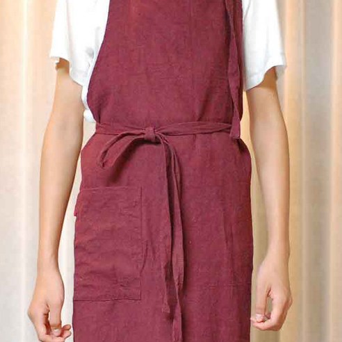 레트로 매력을 더한 스타일리시한 누심비 심플 스타일 린넨 긴앞치마: 카페, 바리스타, 와인 코디에 최적