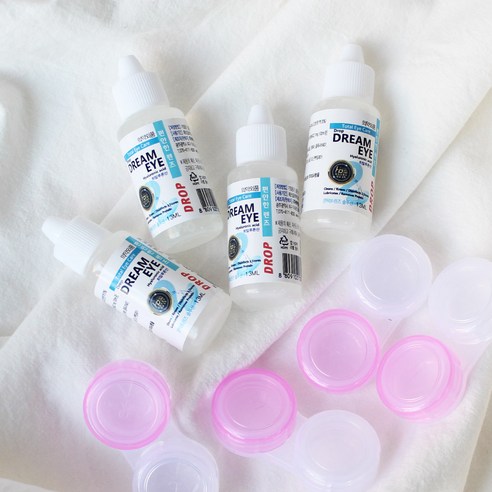 렌즈습윤제 히알루론산 함유 습윤액 렌즈통 세트 (모든 렌즈 사용가능), 4통, 13ml