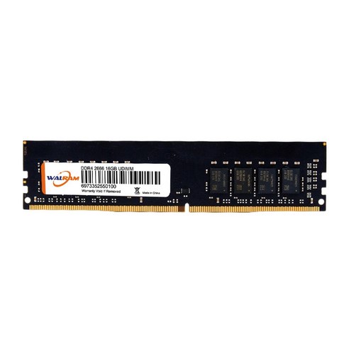 Monland WALRAM 메모리 카드 DDR4 16GB 2400Mhz Pc4-2666 288Pin은 데스크탑 메모리에 적합합니다., 검은 색