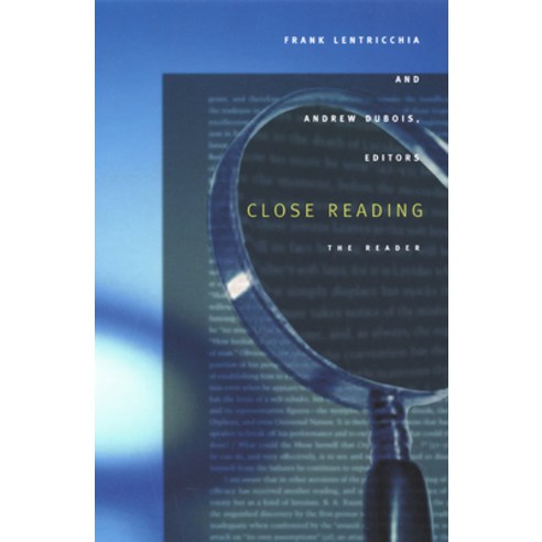 (영문도서) Close Reading: The Reader Paperback, Duke University Press, English, 9780822330394